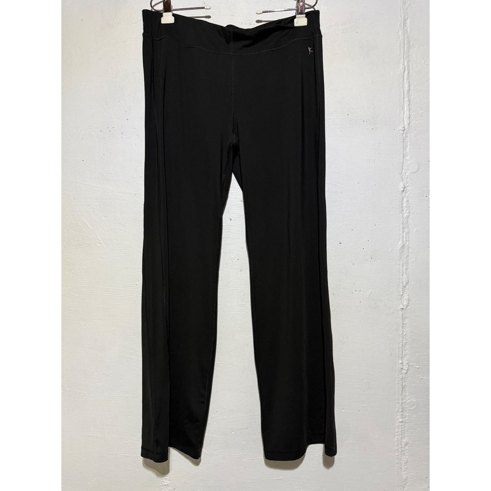Danskin Now Womens Semi-Fitted Yoga Pants XL 16-18 Black Stretch Active Bootcut